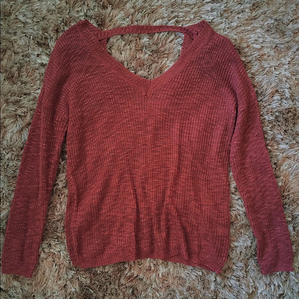 Charlotte Russe knit v-neck sweater🌷